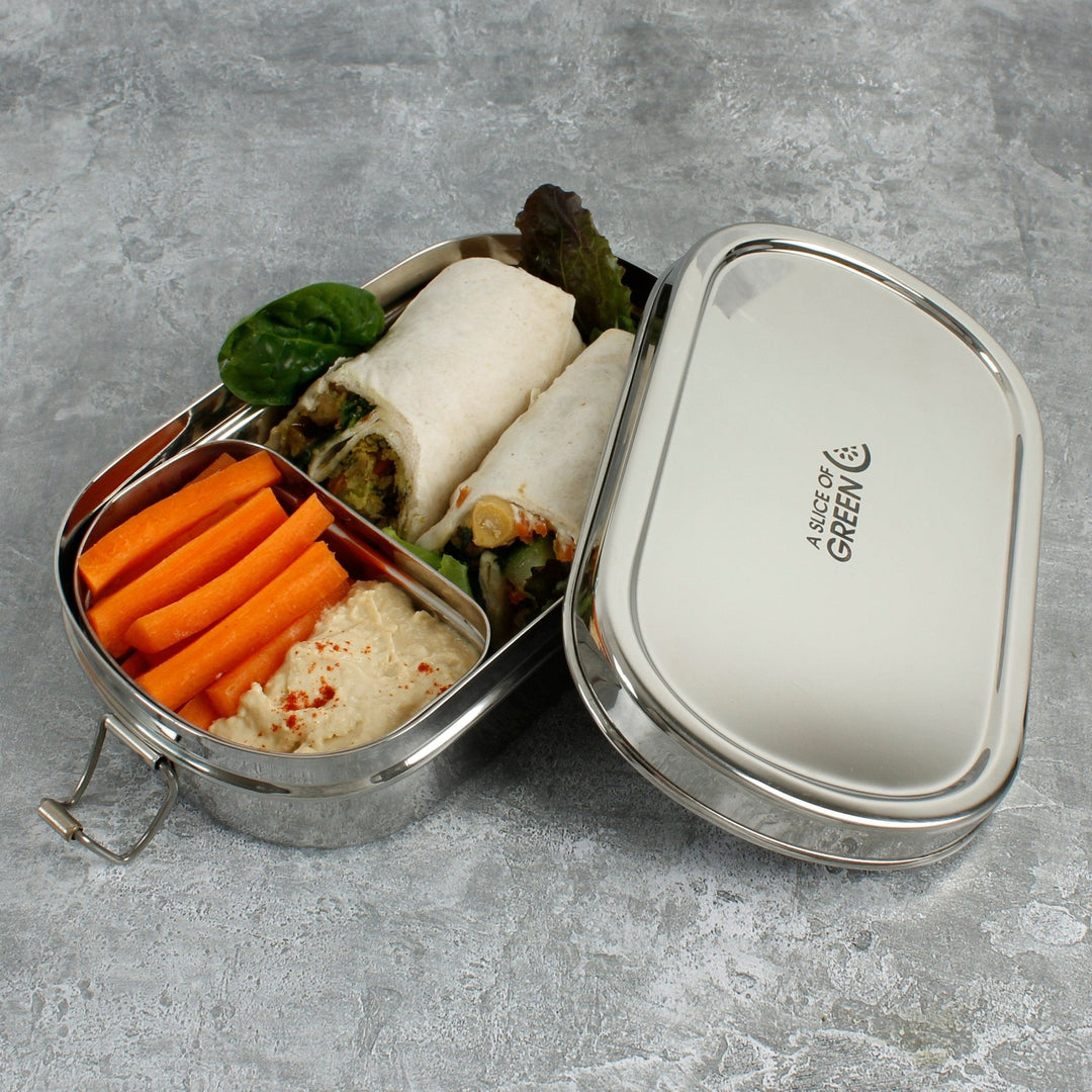 Kangra - Lunch Box with Mini Container - Green Tulip