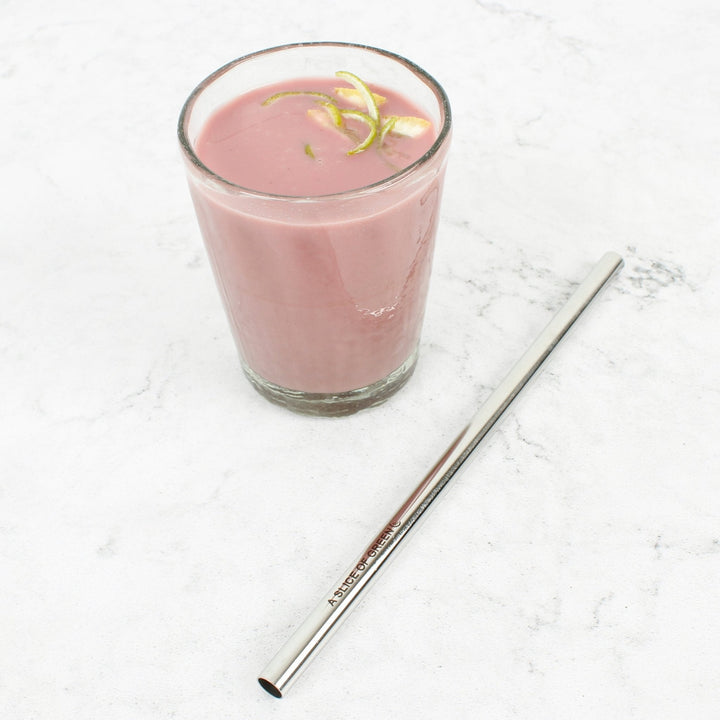 Stainless Steel Smoothie Straw - Green Tulip