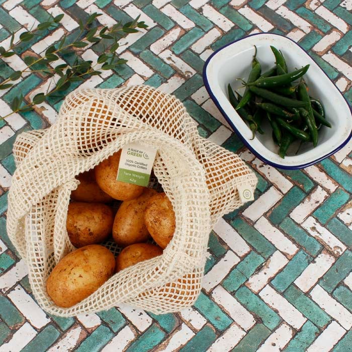 *NQP* Organic Cotton Mesh Produce Bag - Medium