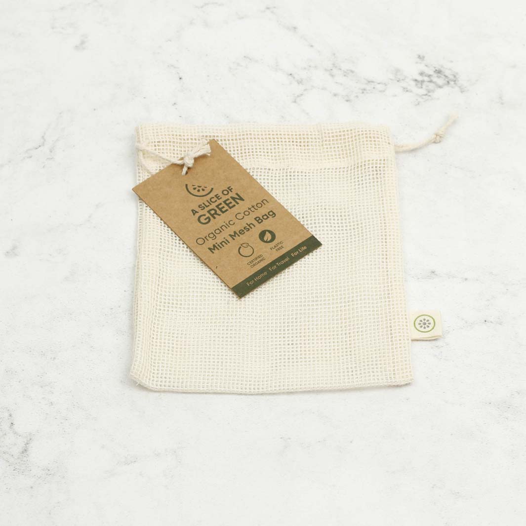 A Slice of Green Organic Cotton Mini Mesh Bag